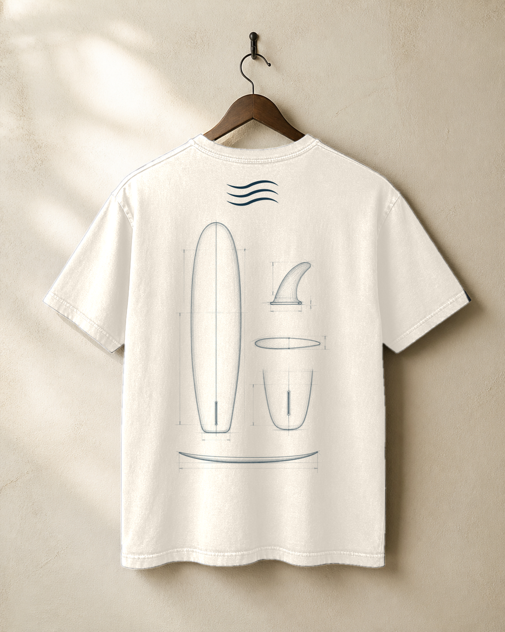 Retro Twin Fin Fish Tee