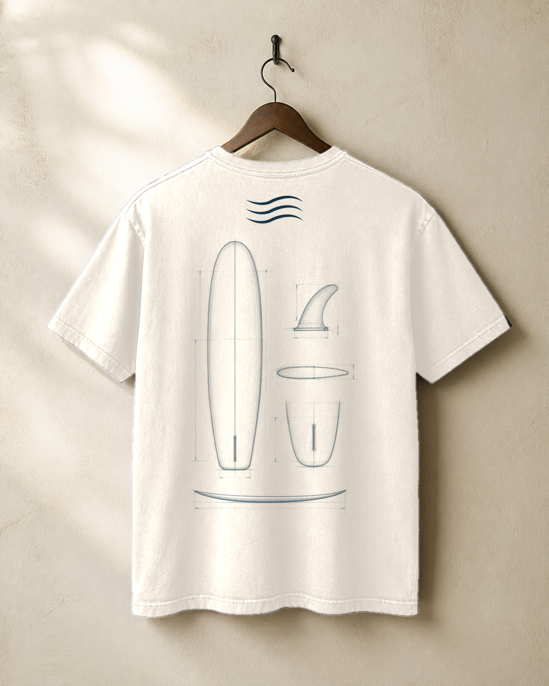Retro Twin Fin Fish Tee