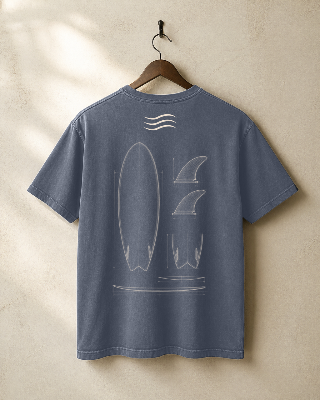 Retro Twin Fin Fish Tee