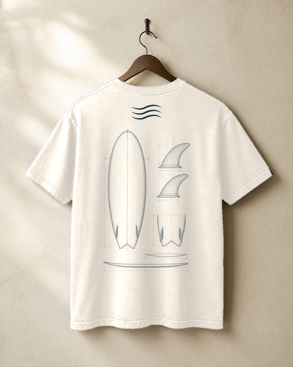 Retro Twin Fin Fish Tee