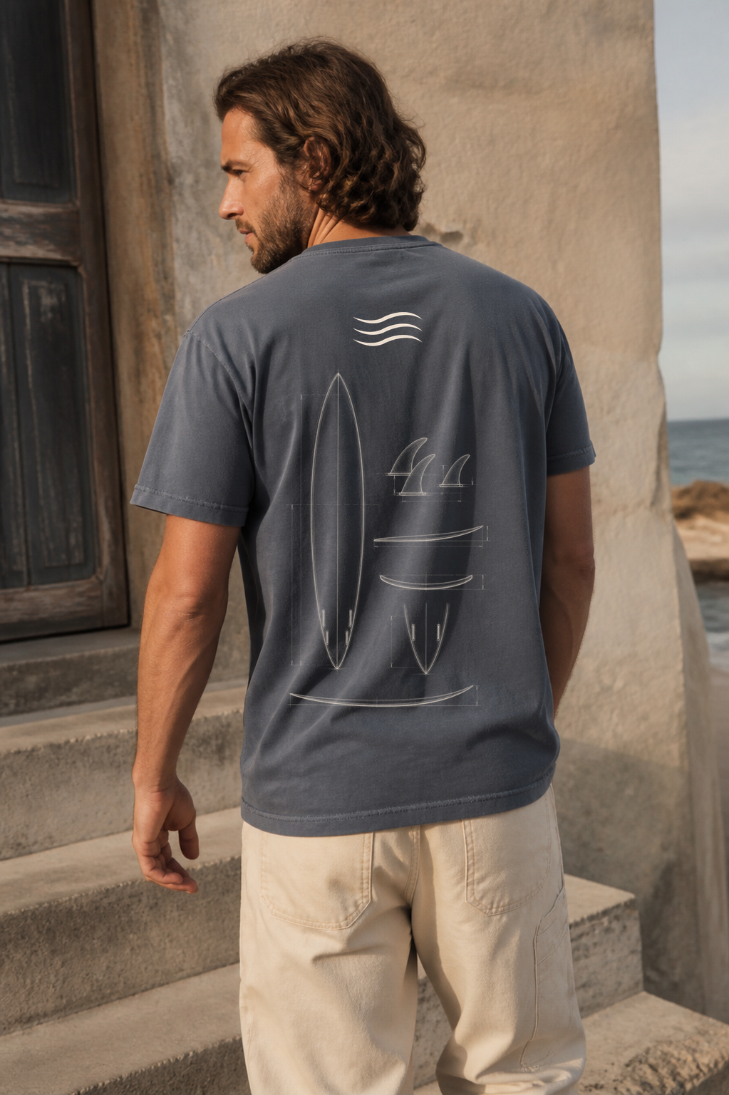 Big Wave Gun Quad Tee