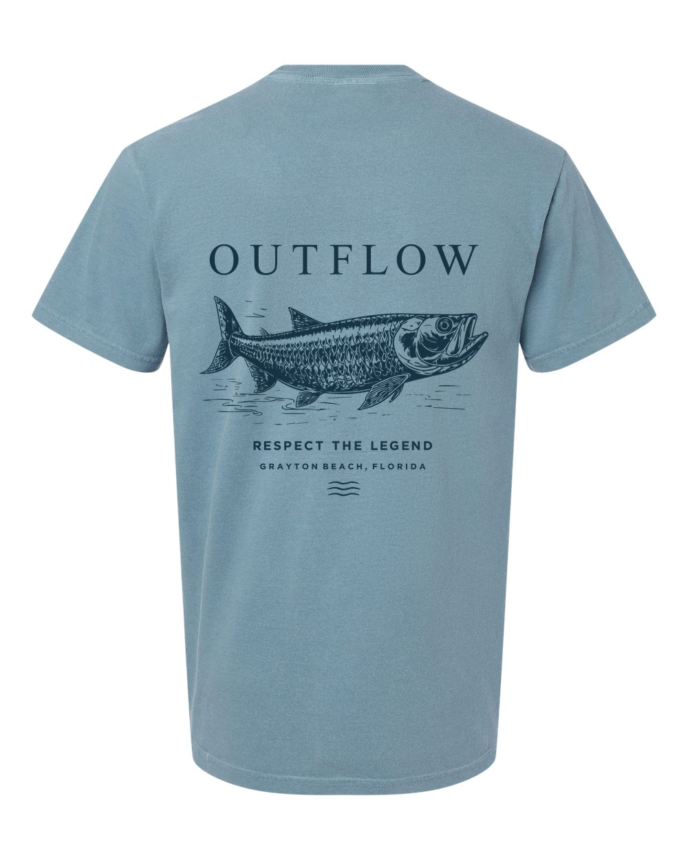 Tarpon Sketch Tee - Respect the Legend Gulf Coast Fishing Tee by Outflow