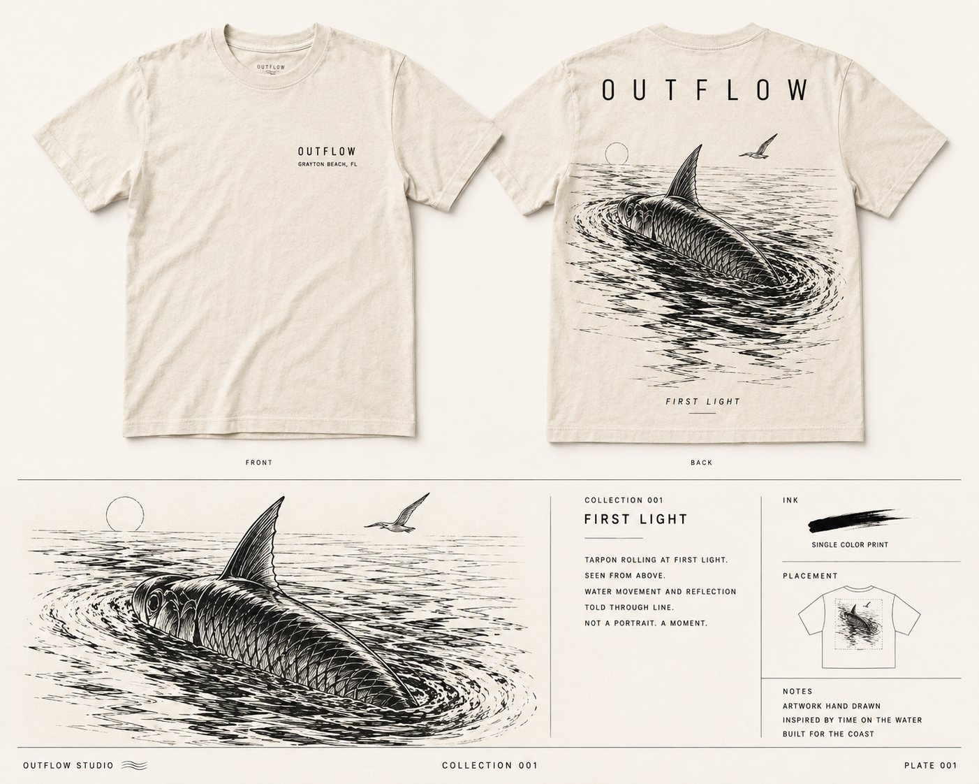 Tarpon Tee Silver Kings - Gulf Coast Fly Fishing Shirt by Outflow